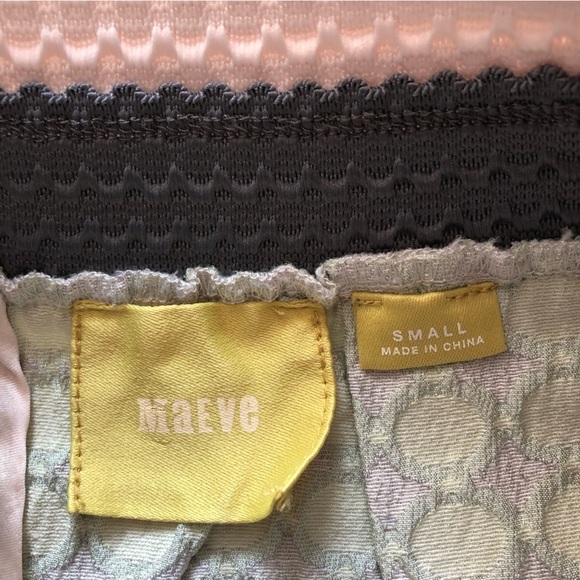 Anthropologie Maeve Seren Skirt Polka Dot in Mint Green & Grey Size S - Picture 9 of 12